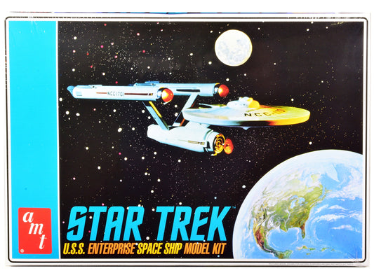 Skill 2 Model Kit U.S.S. Enterprise NCC - 1701 Space Ship "Star Trek" 1/650 Scale Model by AMT free shipping USA - Rapid Vehicles