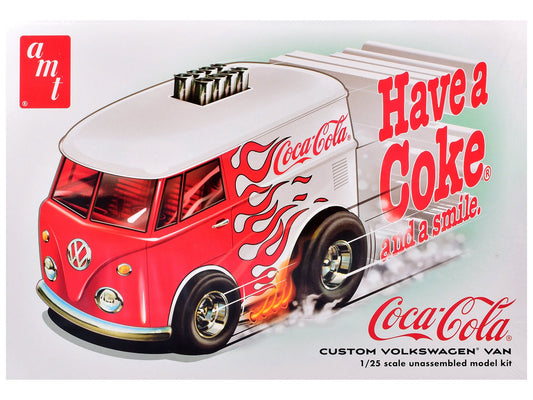 Skill 2 Model Kit Volkswagen Van Show Rod "Coca - Cola" 1/25 Scale Model by AMT free shipping USA - Rapid Vehicles