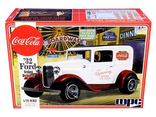 Skill 3 Model Kit 1932 Ford Sedan Delivery "Coca - Cola" 1/25 Scale Model by MPC free shipping USA - Rapid Vehicles