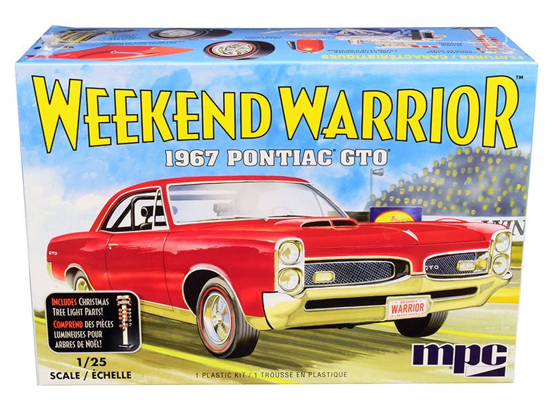 Skill 3 Model Kit 1967 Pontiac GTO "Weekend Warrior" 3 in 1 Kit 1/25 Scale Model by MPC free shipping USA - Rapid Vehicles