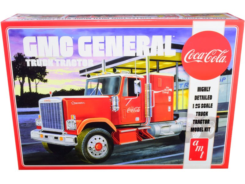 Skill 3 Model Kit GMC General Truck Tractor "Coca - Cola" 1/25 Scale Model by AMT free shipping USA - Rapid Vehicles