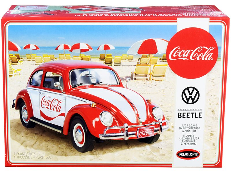 Skill 3 Snap Model Kit Volkswagen Beetle "Coca - Cola" 1/25 Scale Model by Polar Lights free shipping USA - Rapid Vehicles