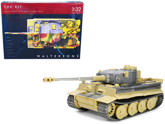 Skill 4 Model Kit German Sd.Kfz.181 Pz.Kpfw VI Tiger I (Early Production Model) Heavy Tank "Schwere Panzerabteilung 505 No. 100 Kursk" (July 1943) 1/32 Scale Model by Metal Proud free shipping USA - Rapid Vehicles