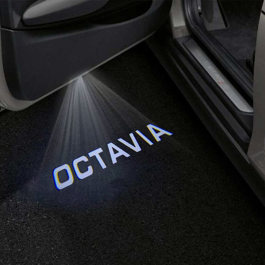 Skoda Octavia 2nd Gen Premium Door Puddle Lights Various Designs 2004-2008