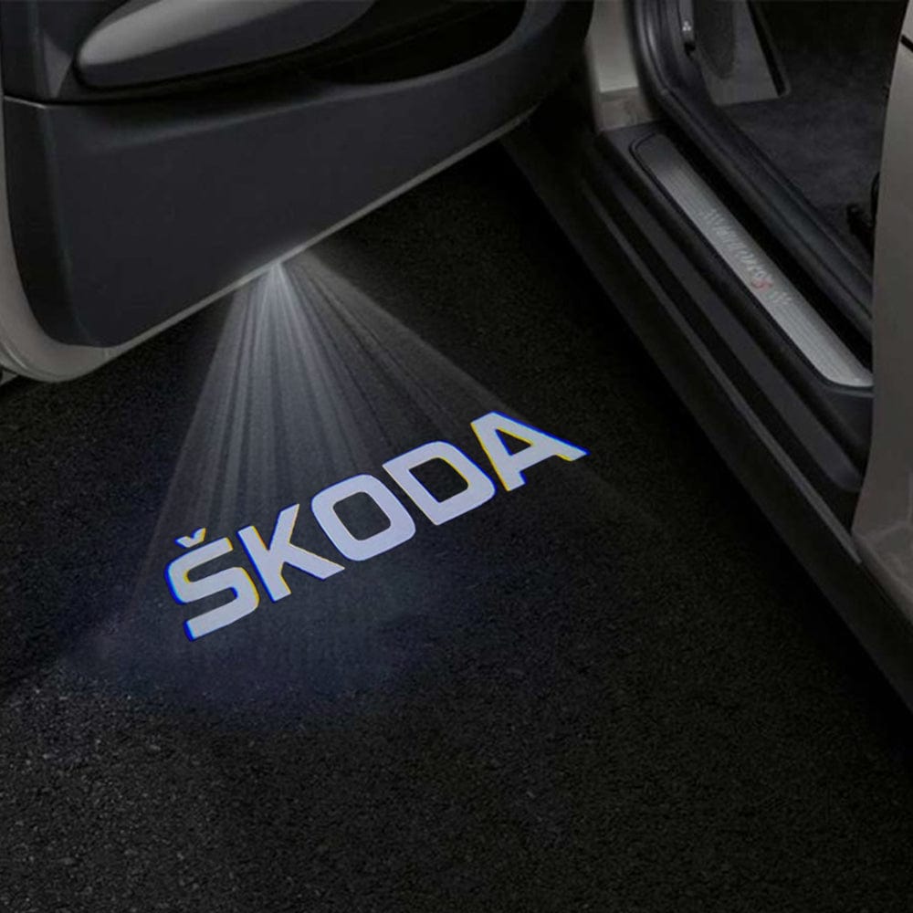 Skoda Superb 1st Gen B5 Facelift Premium Door Puddle Lights Various Designs 2006-2008