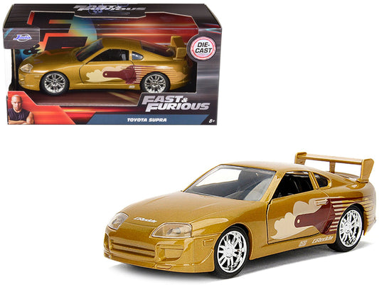 Slap Jack's Toyota Supra Gold "Fast & Furious" Movie 1/32 Diecast Model Car by Jada free shipping USA - Rapid Vehicles