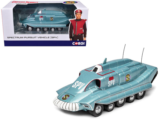 Spectrum Pursuit Vehicle (SPV) Blue Metallic "Captain Scarlet and the Mysterons" (1967 - 1968) TV Series Diecast Model by Corgi free shipping USA - Rapid Vehicles