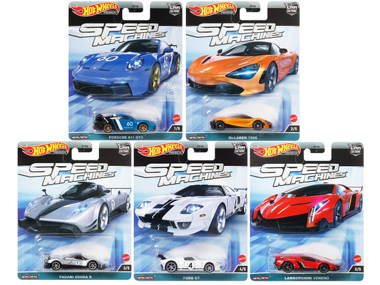 "Speed Machines" 5 piece Set "Car Culture" Series Diecast Model Cars by Hot Wheels free shipping USA - Rapid Vehicles