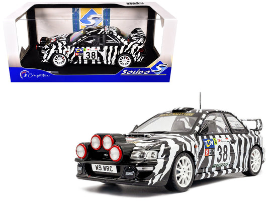 Subaru Impreza S5 WRC99 38 Nigel Heath - Steve Lancaster "Rallye de Portugal" (2001) "Competition" Series 1/18 Diecast Model Car by Solido free shipping USA - Rapid Vehicles