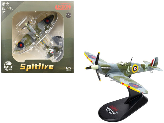 Supermarine Spitfire Mk IIa Fighter Aircraft "P7290 Air Fighting Development Unit RAF Duxford" (1942) Royal Air Force 1/72 Diecast Model by Legion free shipping USA - Rapid Vehicles