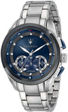 Maserati Traguardo Chronograph Stainless Steel Blue Dial Quartz R8873612014 100M Men's Watch - Premium  from Rapidvehicles - Just $369.99! Shop now at Rapidvehicles