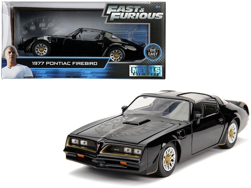 Tego’s 1977 Pontiac Firebird Black "Fast & Furious" Movie 1/24 Diecast Model Car by Jada free shipping USA - Rapid Vehicles