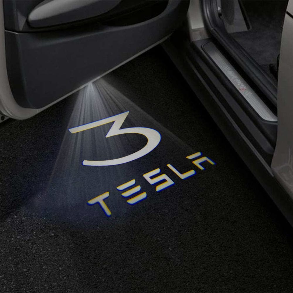 Tesla Model 3 Highland Premium Door Puddle Lights Various Designs 2023–2026