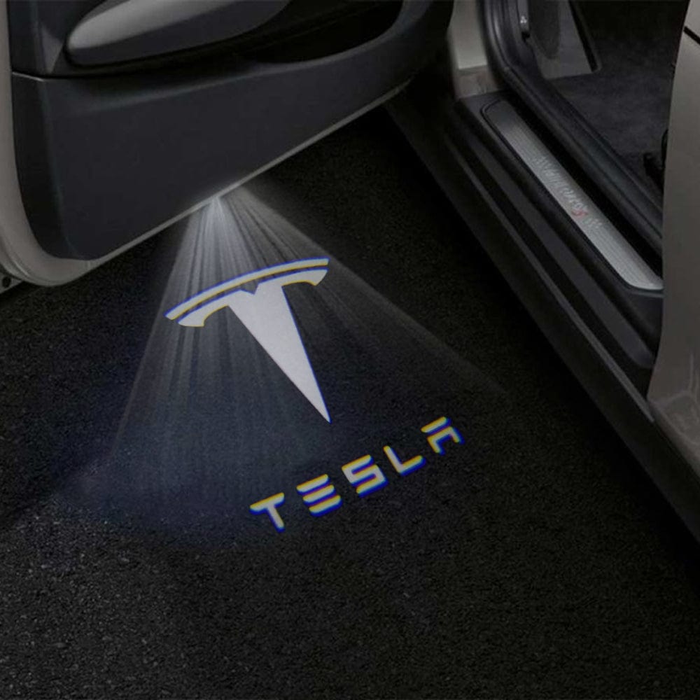 Tesla Model 3 Premium Door Puddle Lights Various Designs 2017–2023