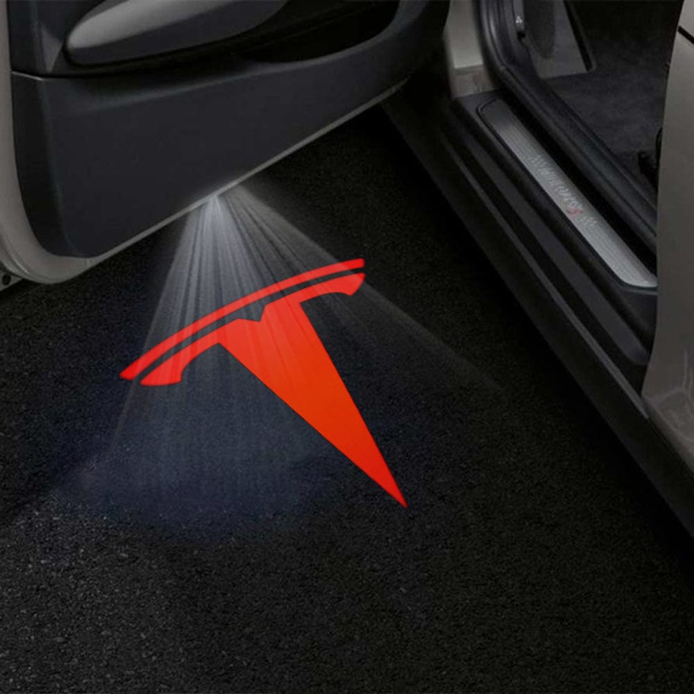 Tesla Model X Premium Door Puddle Lights Various Designs 2016–2021