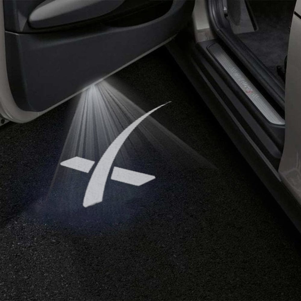 Tesla Model X Premium Door Puddle Lights Various Designs 2022-2026