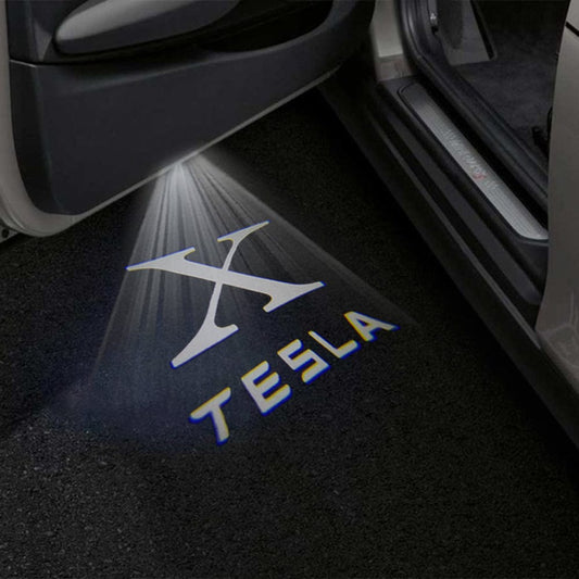 Tesla Model X Premium Door Puddle Lights Various Designs 2016–2021