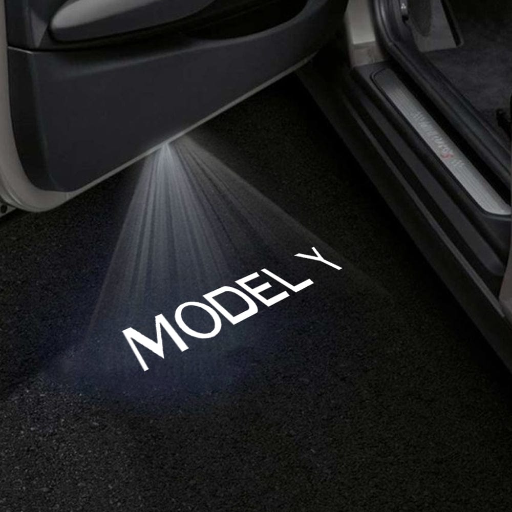 Tesla Model Y Premium Door Puddle Lights Various Designs 2020–2024
