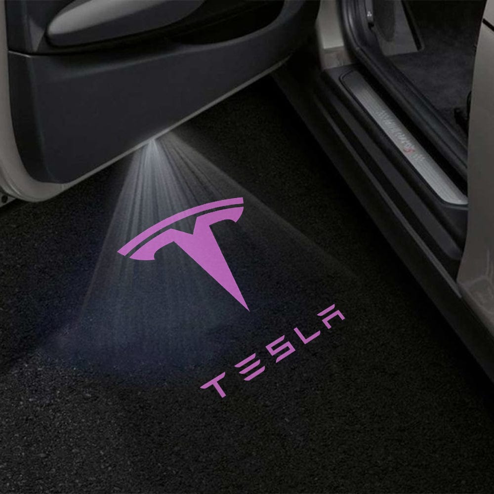 Tesla Model Y Premium Door Puddle Lights Various Designs 2020–2024