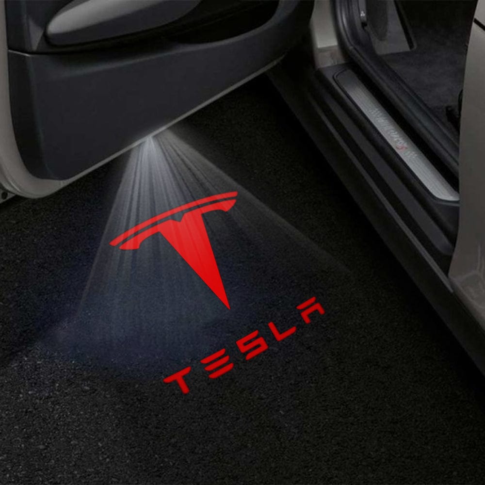 Tesla Model Y Premium Door Puddle Lights Various Designs 2020–2024