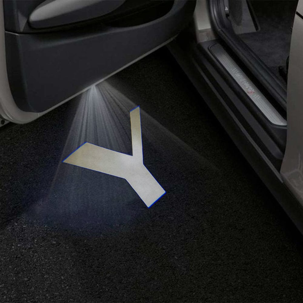 Tesla Model Y Premium Door Puddle Lights Various Designs 2020–2024