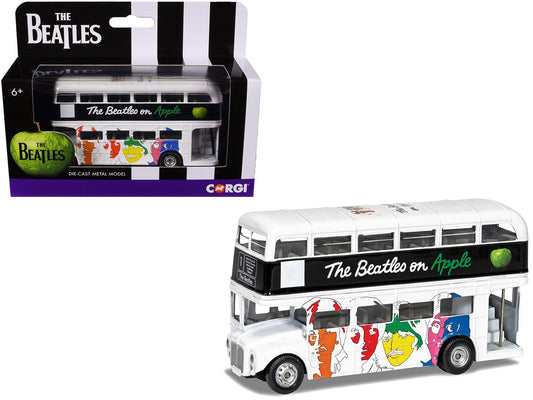 The Beatles London Double Decker Bus "The White Album" White Diecast Model Car by Corgi free shipping USA - Rapid Vehicles