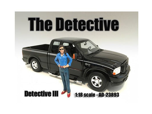 "The Detective 3" Figure For 1:18 Scale Models by American Diorama free shipping USA - Rapid Vehicles