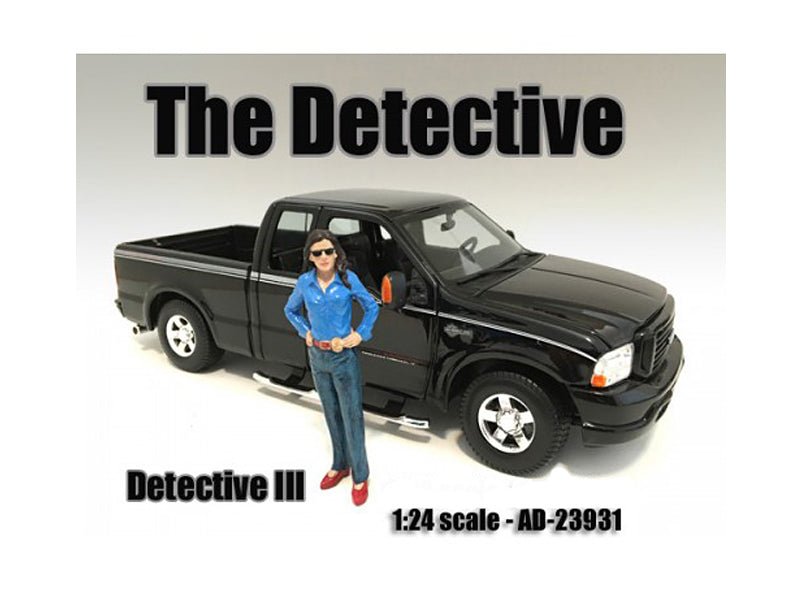 "The Detective 3" Figure For 1:24 Scale Models by American Diorama free shipping USA - Rapid Vehicles