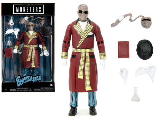 The Invisible Man 6" Moveable Figure with Accessories and Alternate Head and Hands "Universal Monsters" Series by Jada - Rapid Vehicles