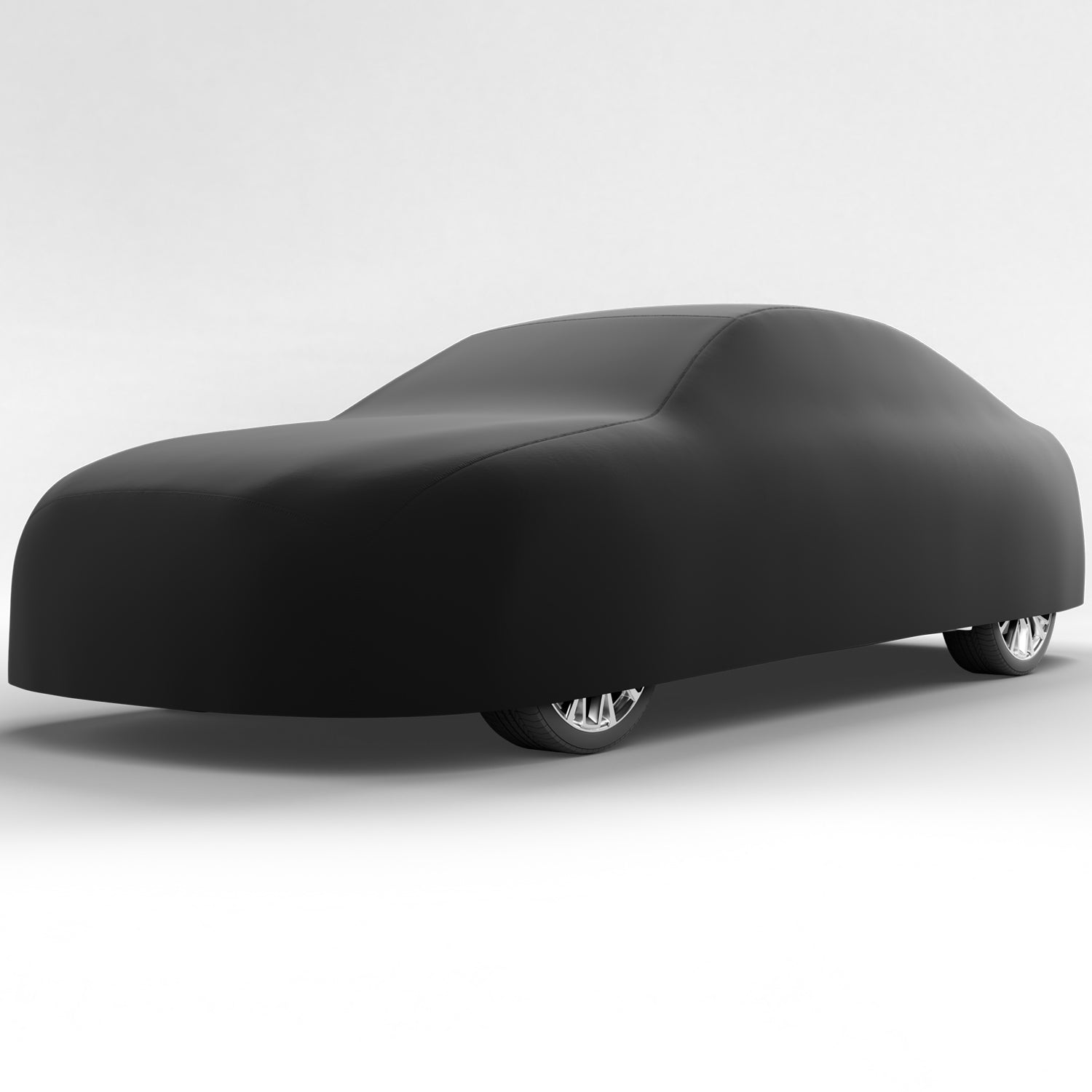 Black Satin BL - Black Car Cover for Cadillac Series 75 Fleetwood 1953 Sedan 4-Door