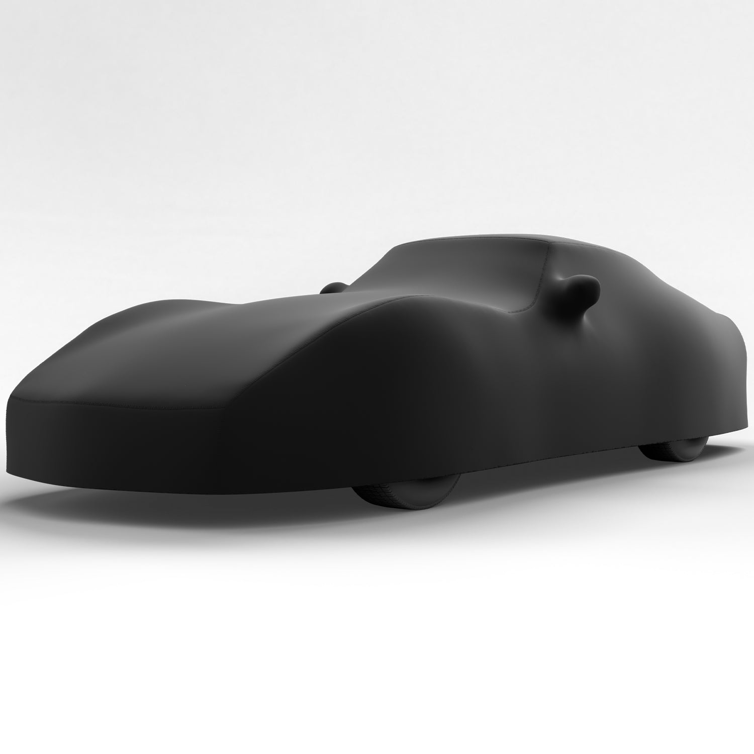 Black Satin BL - Black Car Cover for Chevrolet Corvette 1976 Convertible 2-Door