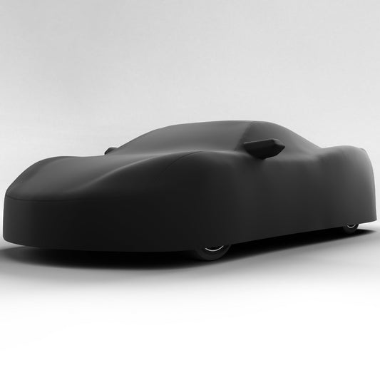 Black Satin BL - Black Car Cover for Chevrolet Corvette Stingray Z51 2021 Convertible 2-Door
