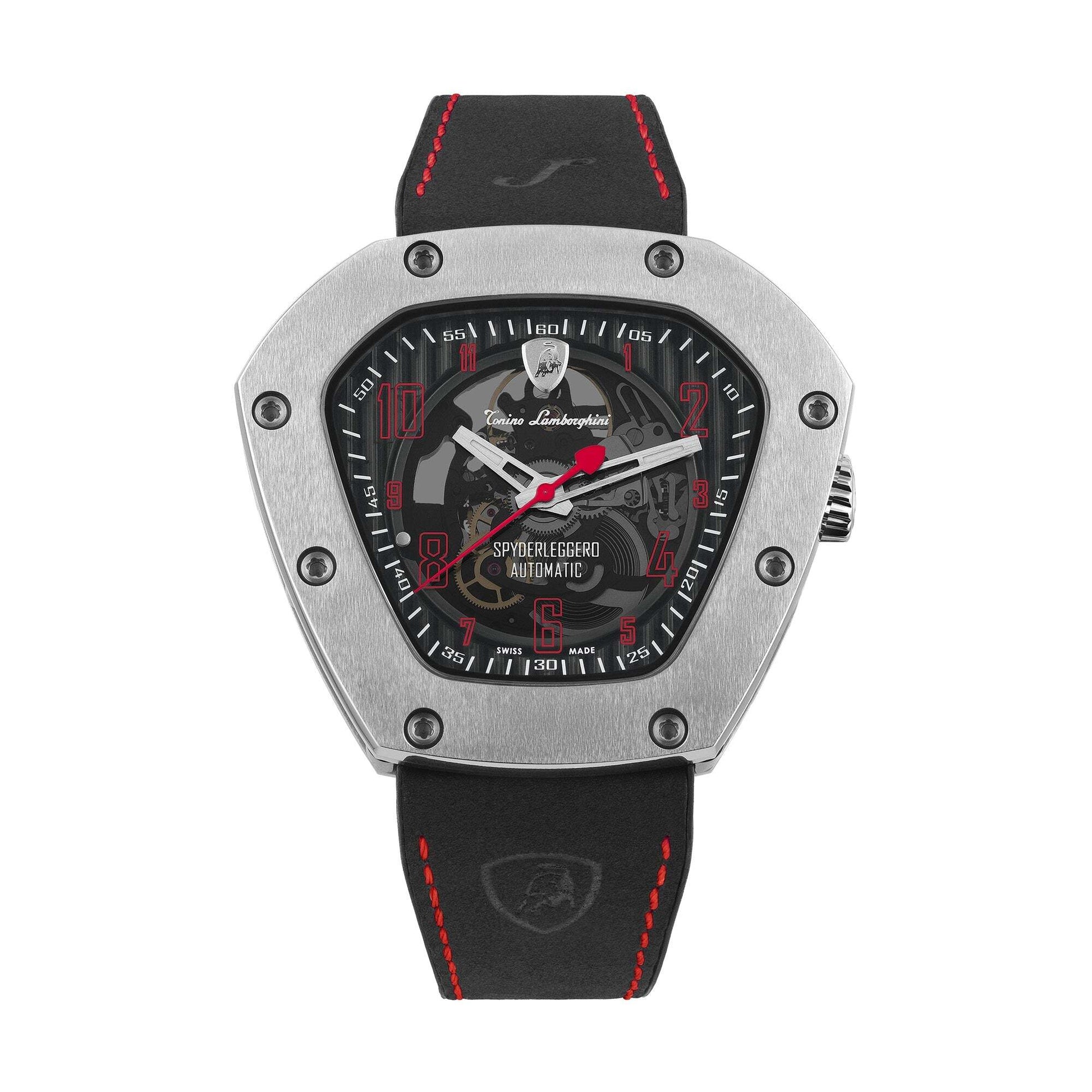 Tonino Lamborghini Men's 'SPYDERLEGGERO' Skeleton Dial Black - Premium Watches from Rapidvehicles - Just $2347.99! Shop now at Rapidvehicles