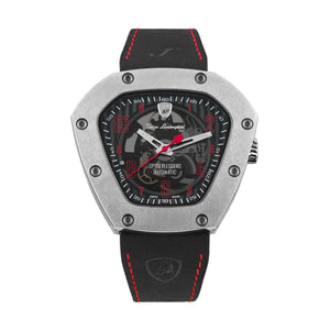 Tonino Lamborghini Men's 'SPYDERLEGGERO' Skeleton Dial Black Leather Strap Automatic Watch TLF-T06-2 - Premium Watches from Rapidvehicles - Just $2164.99! Shop now at Rapidvehicles