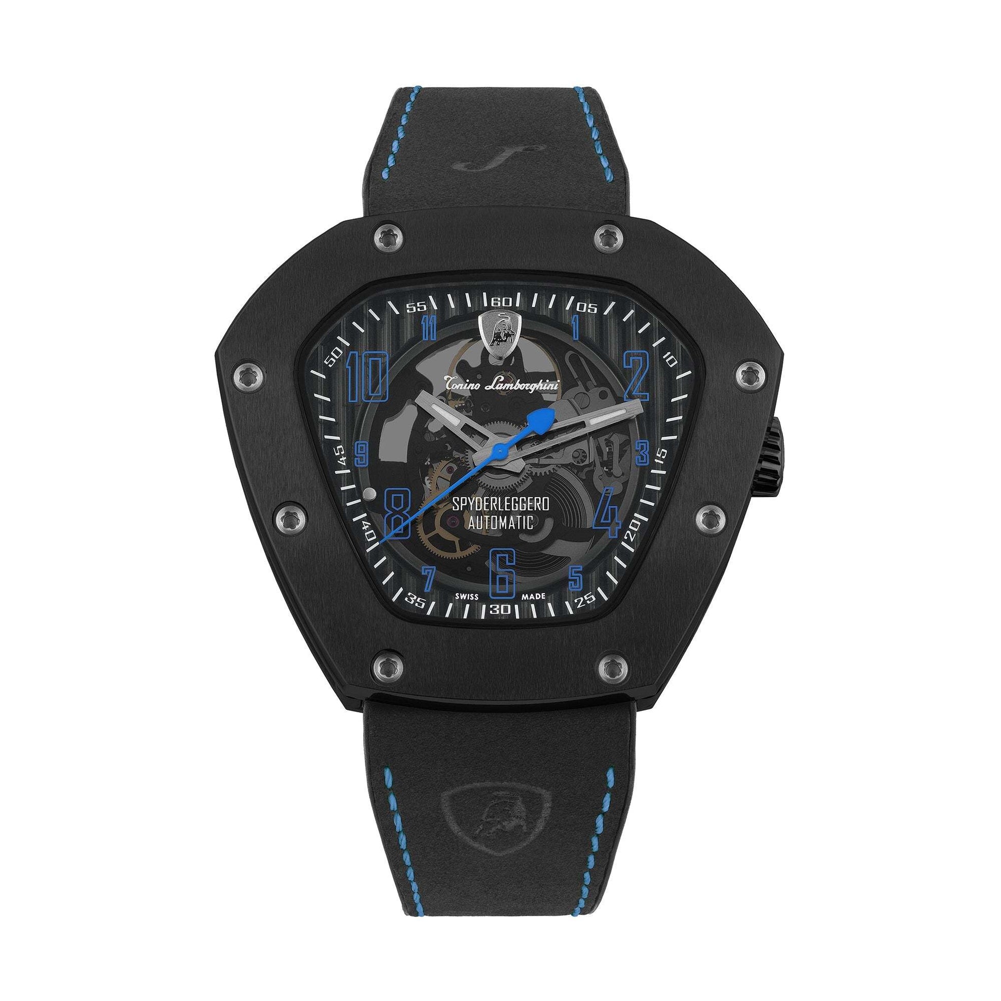 Tonino Lamborghini Men's 'SPYDERLEGGERO' Skeleton Dial Black - Premium Watches from Rapidvehicles - Just $2536.19! Shop now at Rapidvehicles