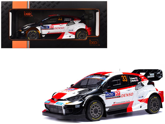 Toyota GR Yaris Rally1 Hybrid 33 Elfyn Evans - Scott Martin Winner "Rally Finland" (2023) 1/18 Diecast Model Car by IXO Models free shipping USA - Rapid Vehicles