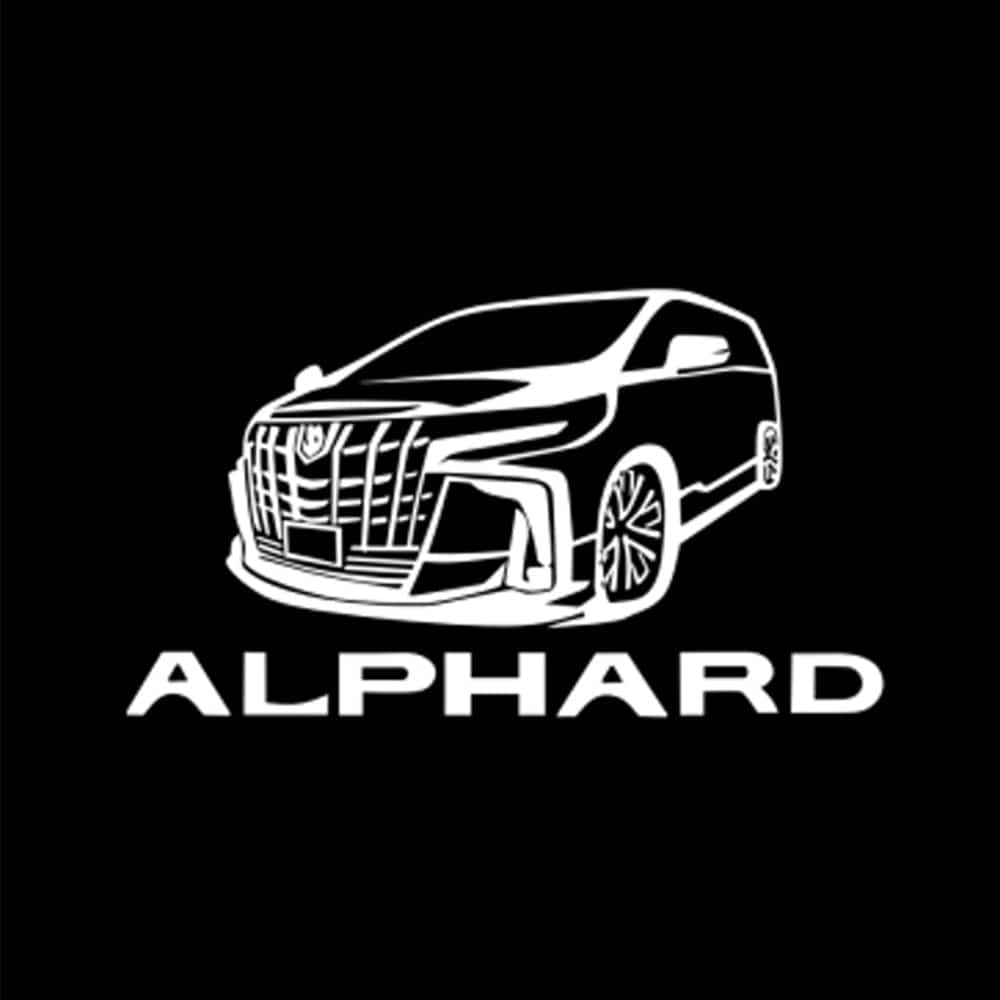Toyota Alphard 1st/2nd Gen Door Stick On Puddle Lights Various Designs 2002-2015