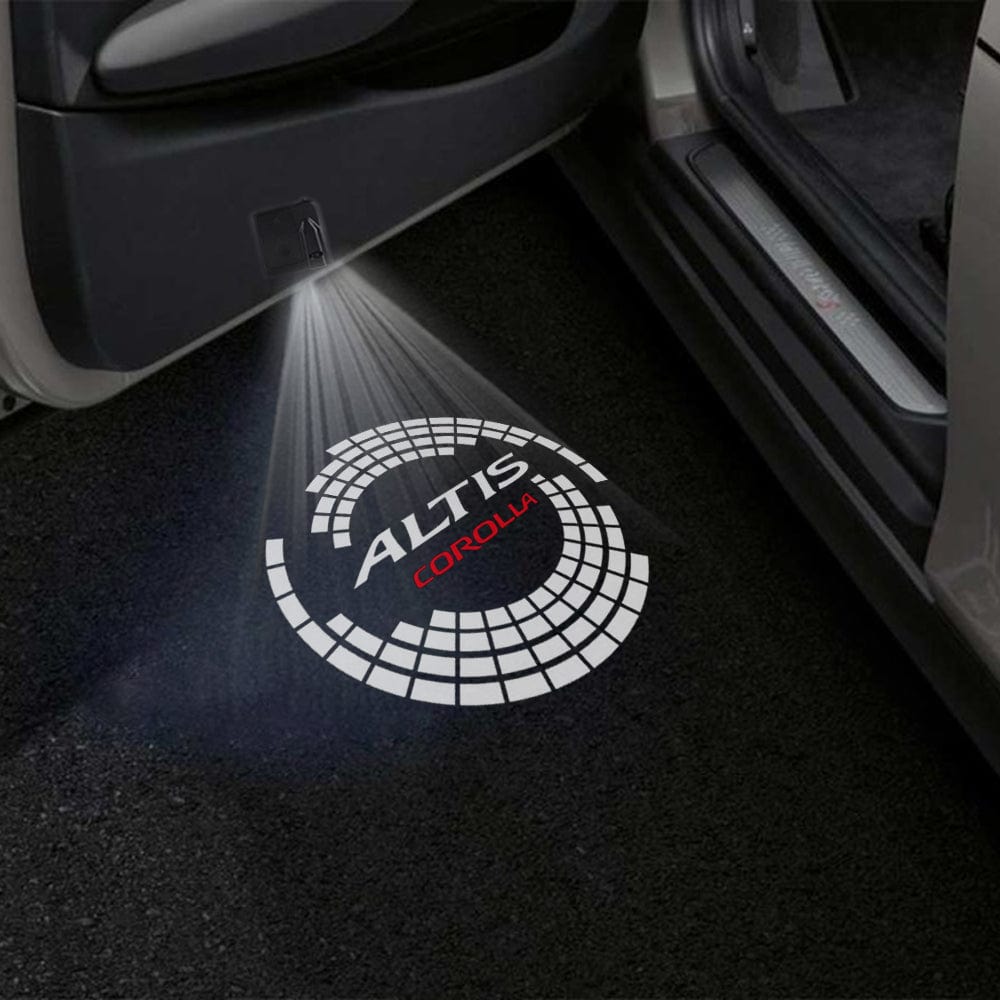Toyota Corolla 9th Gen E120 Door Stick On Puddle Lights Various Designs 2003-2008