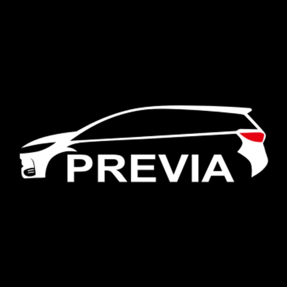 Toyota Previa 2nd Gen XR30/XR40 Door Stick On Puddle Lights Various Designs 2000-2005