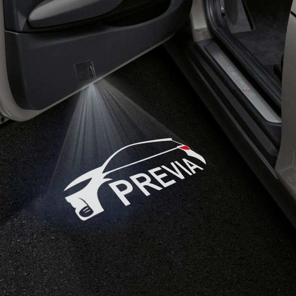 Toyota Previa 2nd Gen XR30/XR40 Door Stick On Puddle Lights Various Designs 2000-2005