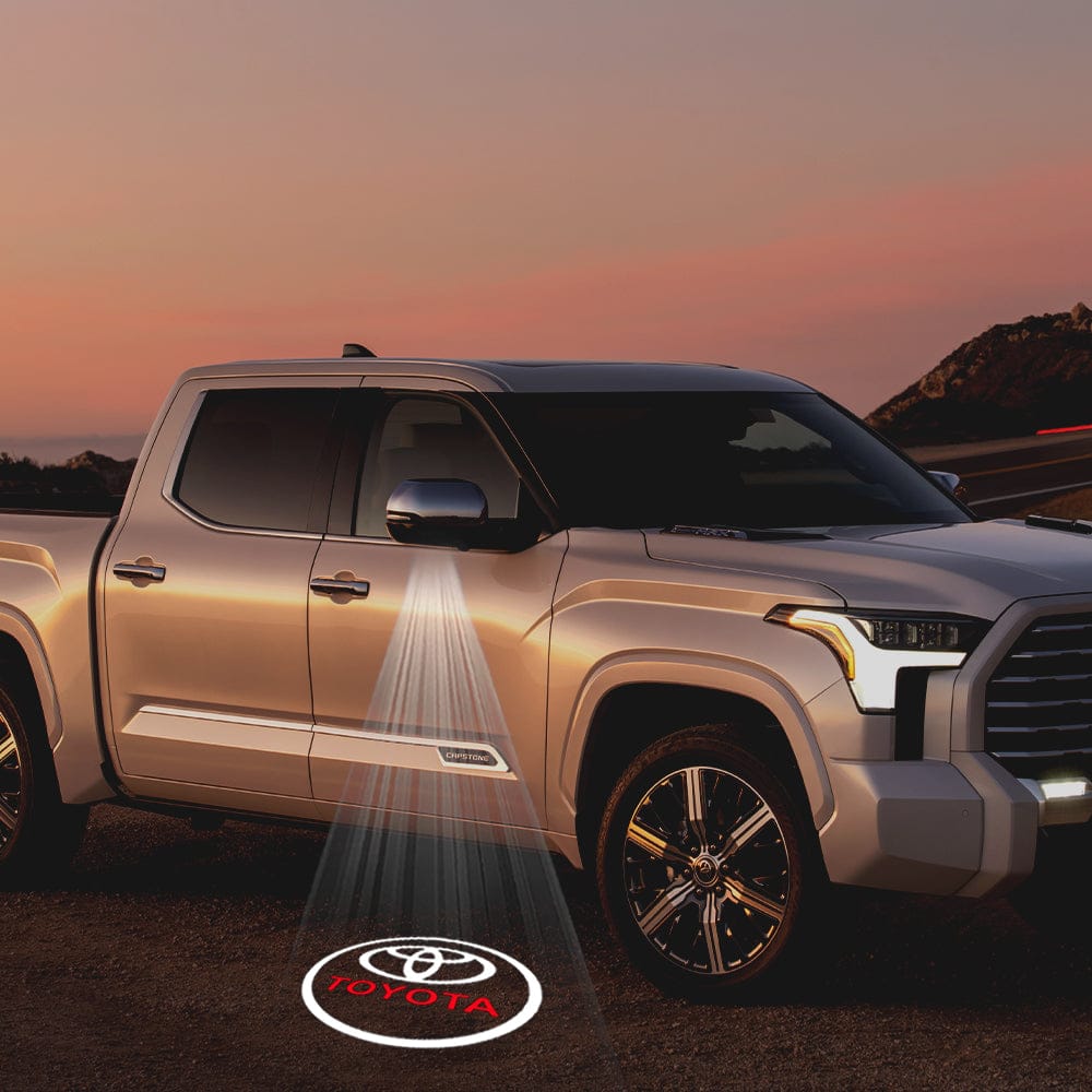 Toyota Tundra 2nd Gen Platinum Premium Side Wing Mirror Puddle Lights Various Designs 2007-2021