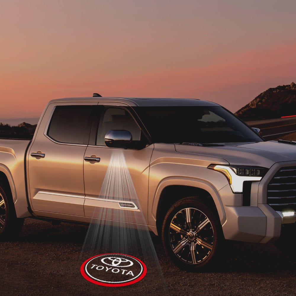 Toyota Tundra 2nd Gen Platinum Premium Side Wing Mirror Puddle Lights Various Designs 2007-2021