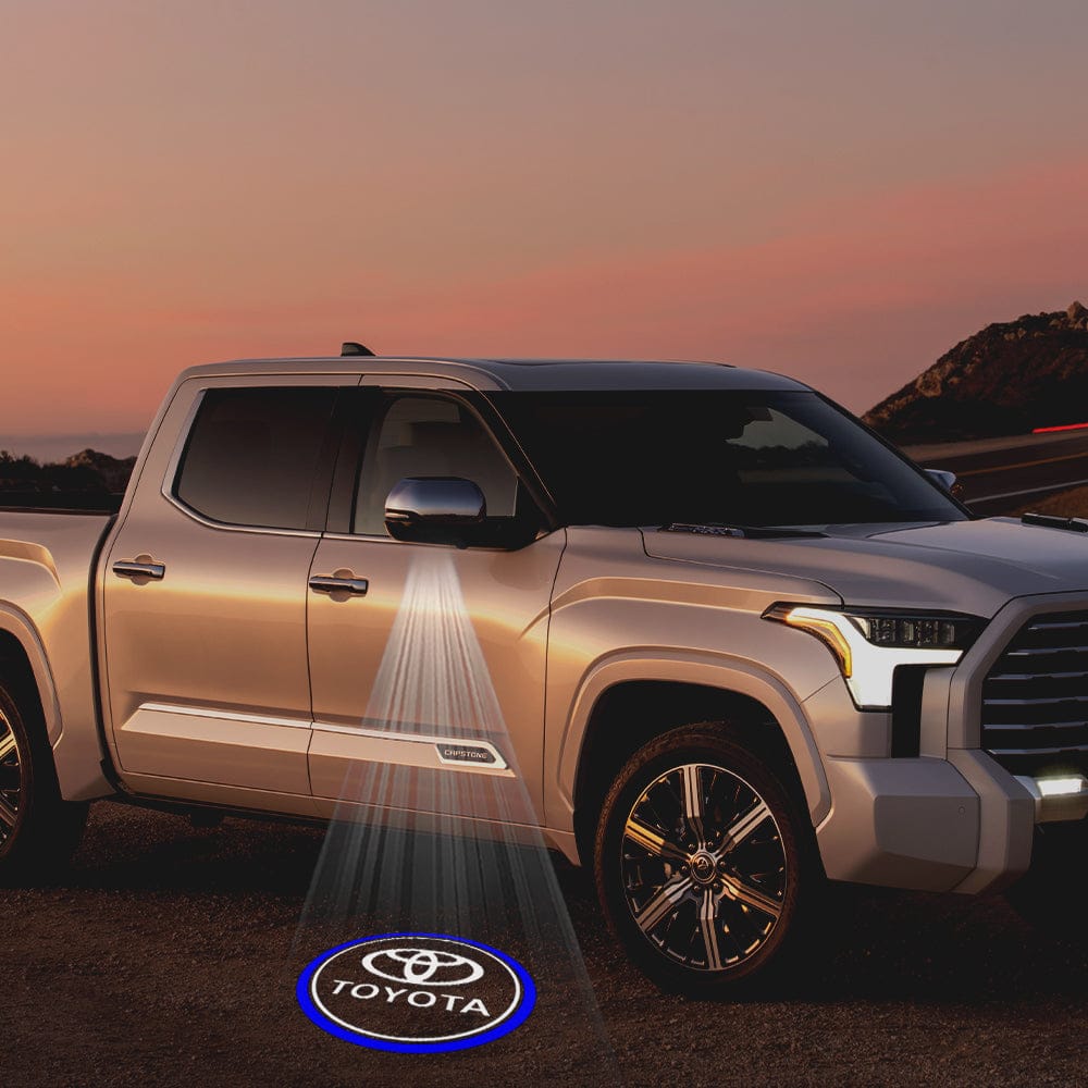 Toyota Tundra 2nd Gen Platinum Premium Side Wing Mirror Puddle Lights Various Designs 2007-2021