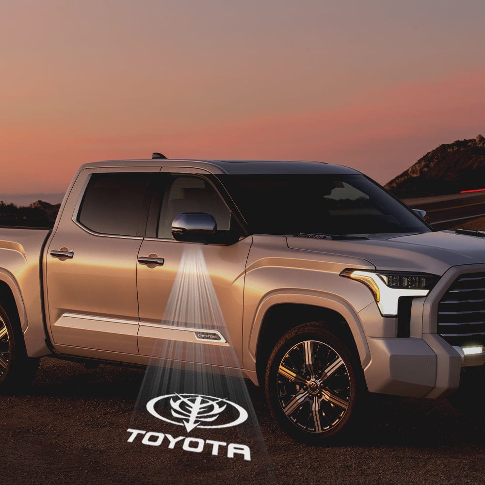 Toyota Tundra 2nd Gen Platinum Premium Side Wing Mirror Puddle Lights Various Designs 2007-2021