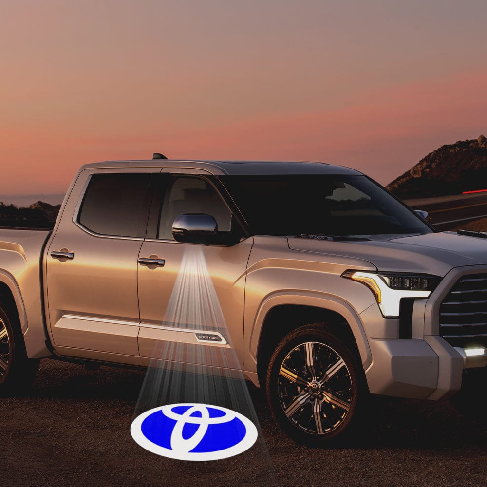 Toyota Tundra 2nd Gen Platinum Premium Side Wing Mirror Puddle Lights Various Designs 2007-2021