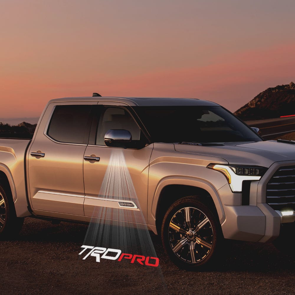 Toyota Tundra 2nd Gen Platinum Premium Side Wing Mirror Puddle Lights Various Designs 2007-2021