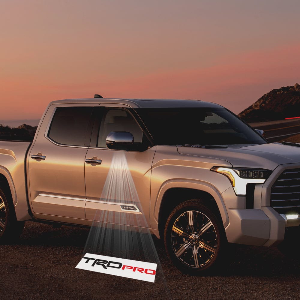 Toyota Tundra 2nd Gen Platinum Premium Side Wing Mirror Puddle Lights Various Designs 2007-2021