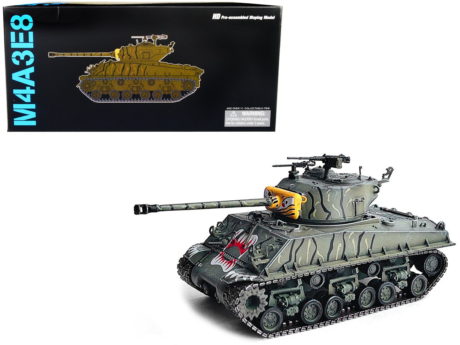 United States M4A3E8 Sherman "Tiger Face" Tank "24th Infantry Div. Han River Korea" (1951) "NEO Dragon Armor" Series 1/72 Plastic Model by Dragon Models free shipping USA - Rapid Vehicles