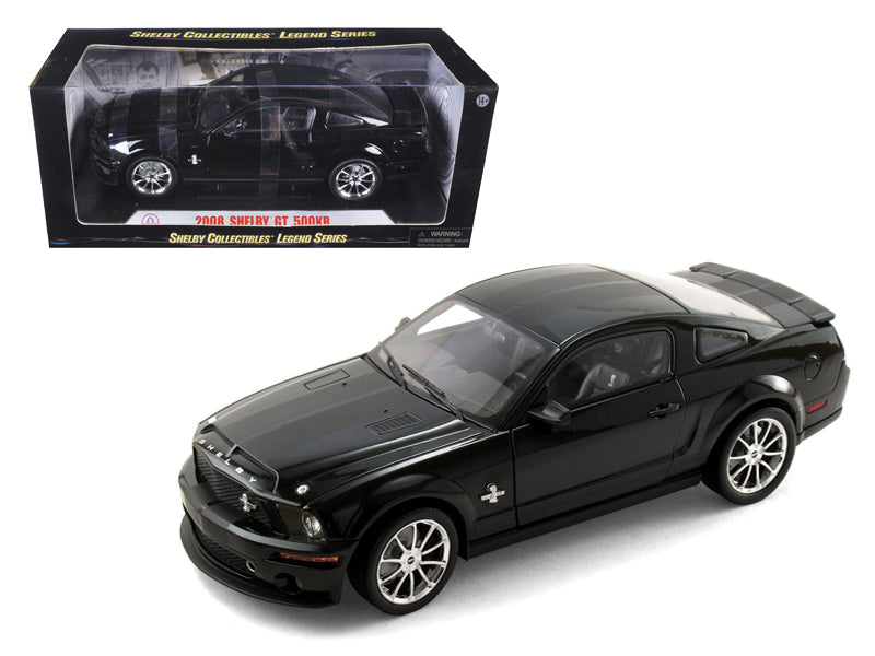 2008 Ford Shelby Mustang GT500KR Black with Black Stripes 1/18 - Premium  from Rapidvehicles - Just $116.09! Shop now at Rapidvehicles