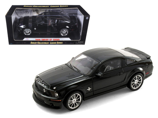 2008 Ford Shelby Mustang GT500KR Black with Black Stripes 1/18 - Premium  from Rapidvehicles - Just $128.99! Shop now at Rapidvehicles